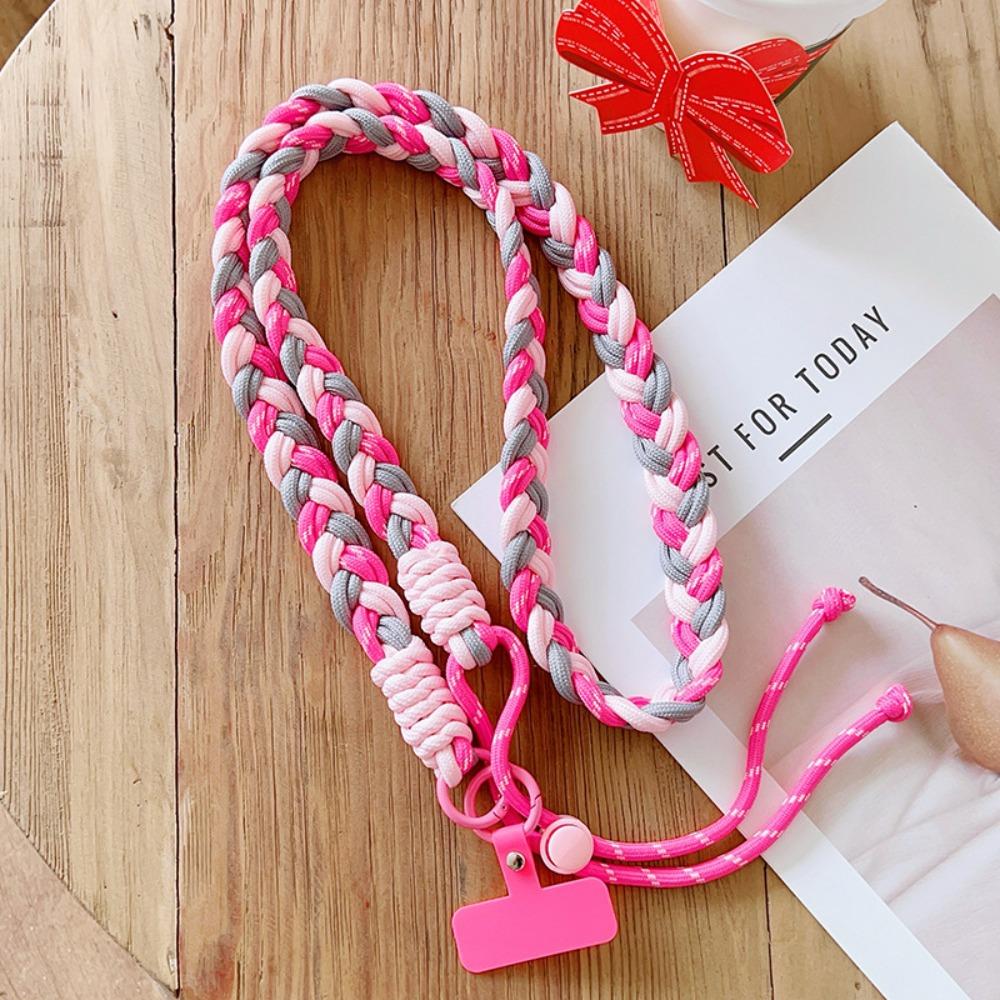 Ручное плетение Шнурок для мобильного телефона Регулируемый ремешок для телефона через плечо Прочные ремешки для мобильного телефона