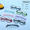 Детская мода Сверхлегкие двухцветные оправы для очков по рецепту из TR90 с защитой от синего света