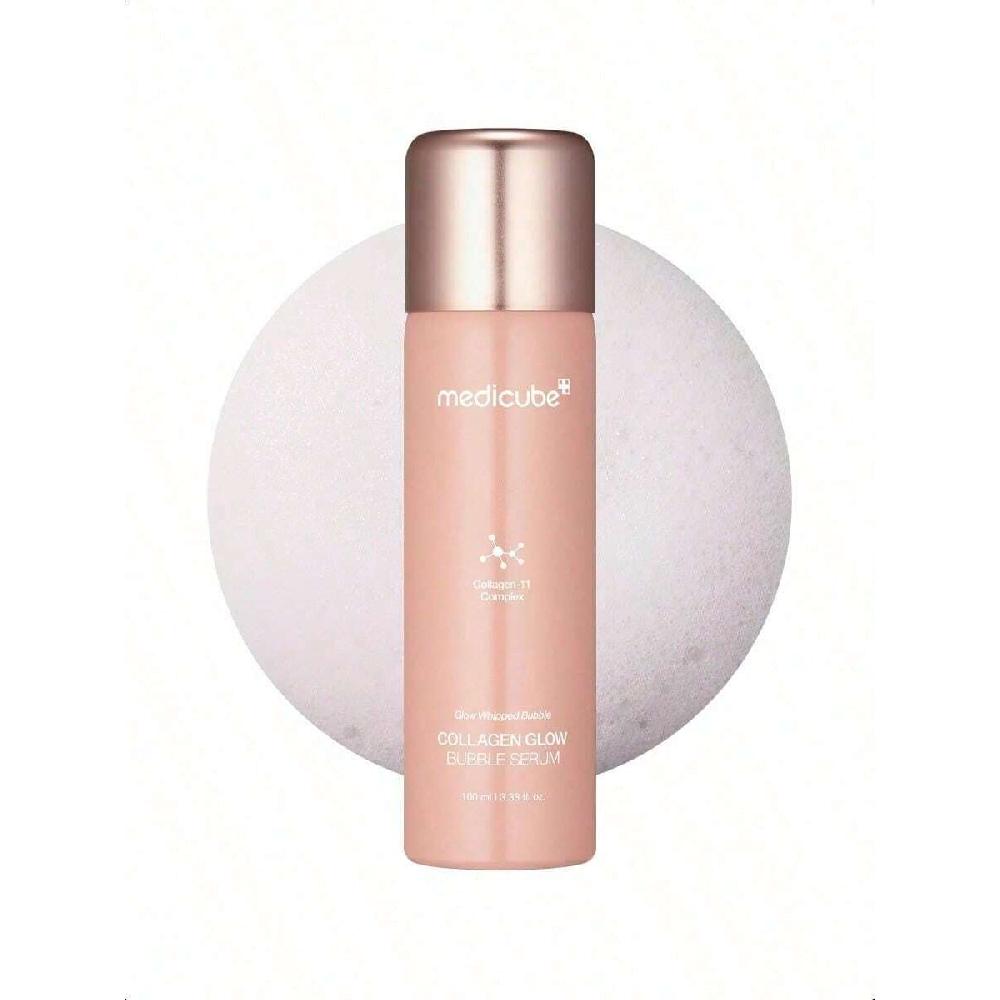 Medicube Collagen Glow Bubble Serum 100 мл Быстровпитывающаяся сыворотка пузырькового типа, которая придает вам 24-часовое сияние и подтянутый вид