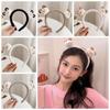 Non-slip Cartoon Plush Headband Colorful Plush Hairband Sweet Bear Plush Headband Ladies
