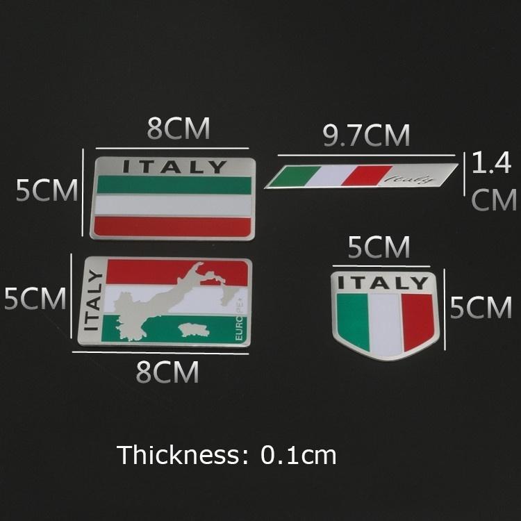 1 Х Национальный Флаг Италии Универсальная Автомобильная Эмблема Наклейка Значок Наклейка Другие Предметы Не Включены