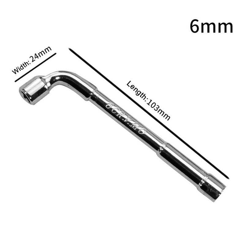 Инструменты для оборудования Зеркальный перфорированный Г-образный торцевой ключ с 7-образной фрезерной головкой Ручной трубный ключ