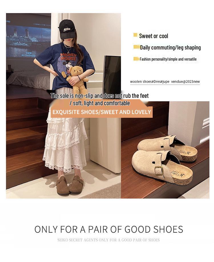 2025 Пробковые полуботинки Birkenstocks: Женские и мужские ретро слипоны с закрытым носком для повседневной носки на улице