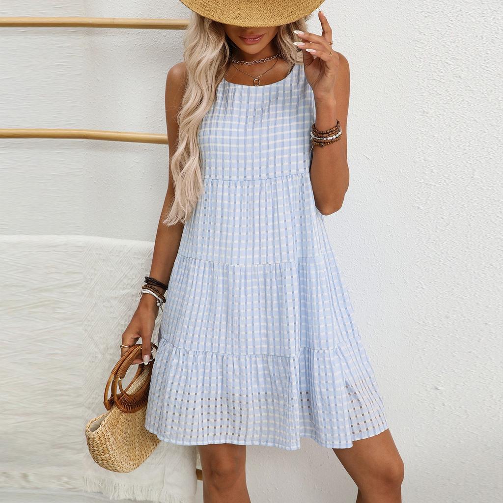 Платье в стиле бохо с коротким рукавом для женщин, повседневное, свободного кроя, летнее, сарафан с цветочным принтом и карманами