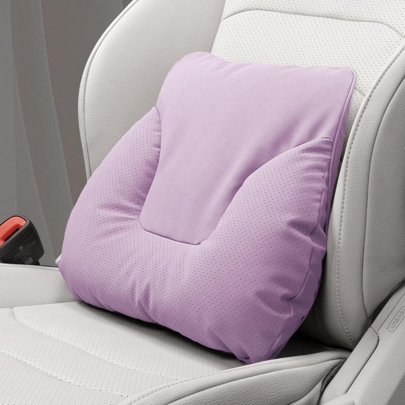 Car Headrest & Lumbar Support Pillow Set - 5-Piece Neck & Back Cushion for New Vehicles