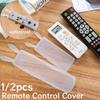 1/2Pcs Silicone Rabbit Remote Control Cover Transparent Waterproof TV Remote Control Air Condition Dust Storage Protective Case