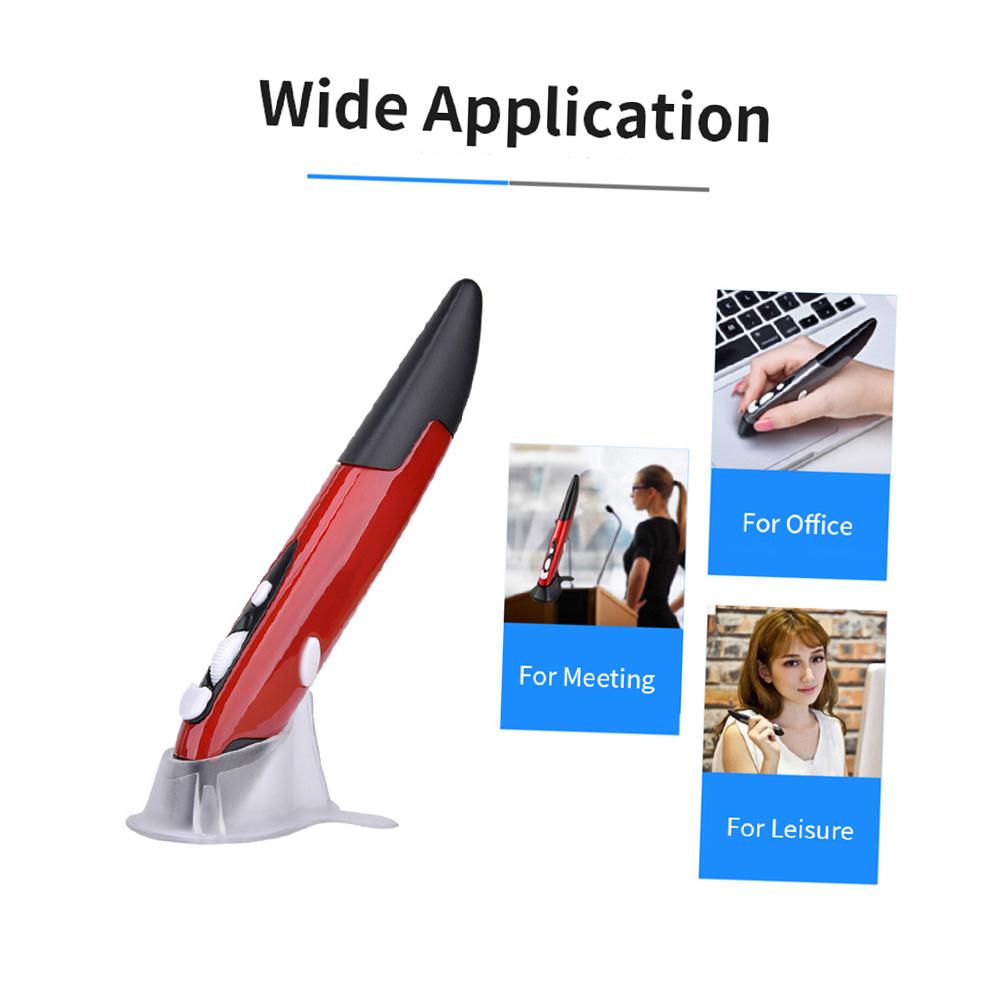 Беспроводная оптическая ручка 2,4 ГГц, регулируемая оптическая ручка-презентер с разрешением 500/1000 точек на дюйм для ПК Android