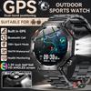 Новые встроенные GPS наручные смарт-часы для мужчин Фонарик компас BT-звонки Пульс Водонепроницаемость 10ATM Спортивные смарт-часы