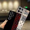 Ретро Этнический Узор Тотем Черный Мягкий Чехол для Телефона для Samsung Galaxy S21 FE S25 Edge S23 Ultra S24 Plus S20