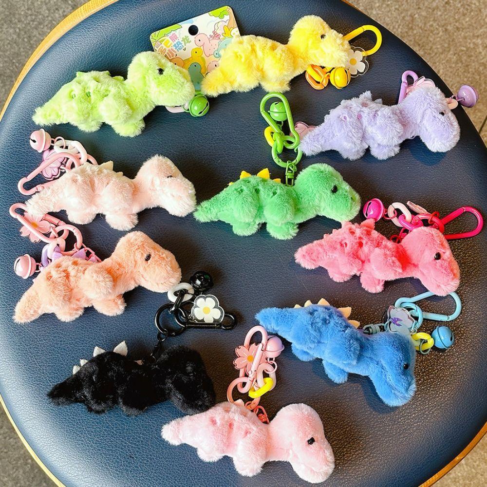 Fashionable Dopamine Dinosaur Plush Pendant Plush Material Dinosaur Plush Keyring Keychain Decor
