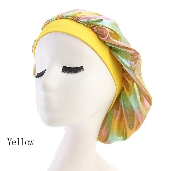 Женская лазерная высокая эластичность широкая шапочка для сна на боку шапочка для химиотерапии шапочки для купания шапочка для душа