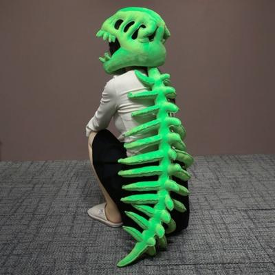 Мягкий головной убор в виде скелета динозавра, 3D-дизайн, набор костей мягкой игрушки, плюшевая шляпа динозавра, костюм на Хэллоуин
