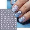 Magnetic Nail Art Sticker Ins Fenghuang Silver Eight Star Black and White Star Glue Nail Sticker