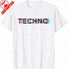 Техно Музыка Оптическая Иллюзия Глитч Триповый EDM Рейв Футболка Винтажная Женская Одежда Y2k Топы Ropa De Mujer Стиль Харадзюку Футболка