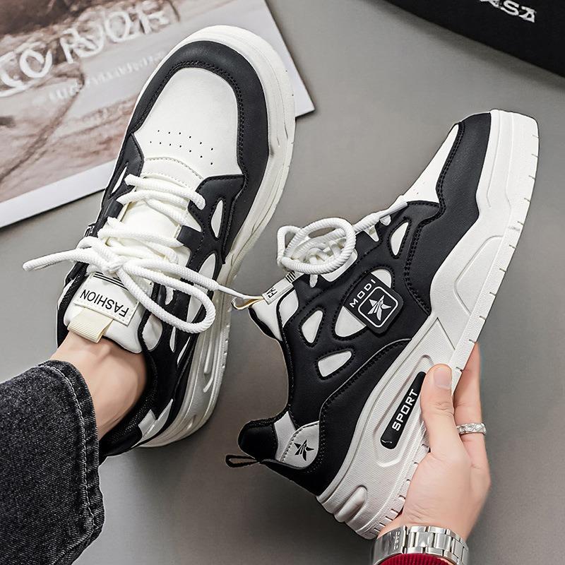 Men S Youth Thick Sole Breathable White Casual Sports Board Shoes