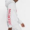Jordan Мужская толстовка с капюшоном Jumpman Classics с принтом логотипа, утепленная флисом, белая BV6011-100