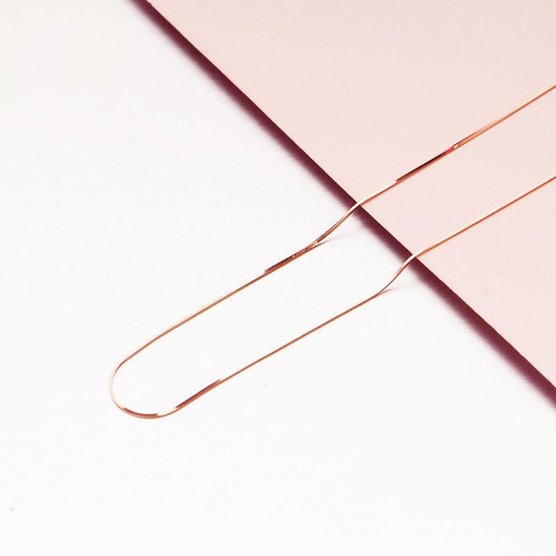 Ожерелье Змейка из Розового Золота Модное Иностранное Изысканное Цветное Золото Пурпурное Золото Тонкая Цепочка для Ключицы 3