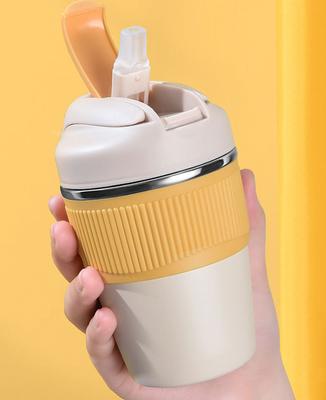 Чашка, термокружка с соломенной изотермической колбой, термос для бутылки с водой, охладитель из нержавеющей стали для кофе, пива, посуда для напитков