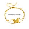 Punk Beads Chain Link Bracelet Female Gold Color Stainless Steel Animal Butterfly Charm Bracelets for Women Jewelry Gift 2025