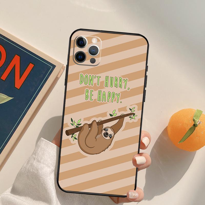 Чехол-футляр Ленивец Для iPhone 16 Pro Max 14 11 12 13 15 Pro Max Mini XR 16e 15 16 Plus Чехол для телефона