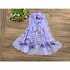 New Blackout Beach Towel Summer Air Conditioning Shawl Chiffon Scarf Temperament Celebrity Women's Gauze Scarf