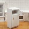 Mini 1:12 Freezer Fridge Dollhouse Miniature Wooden White Refrigerator