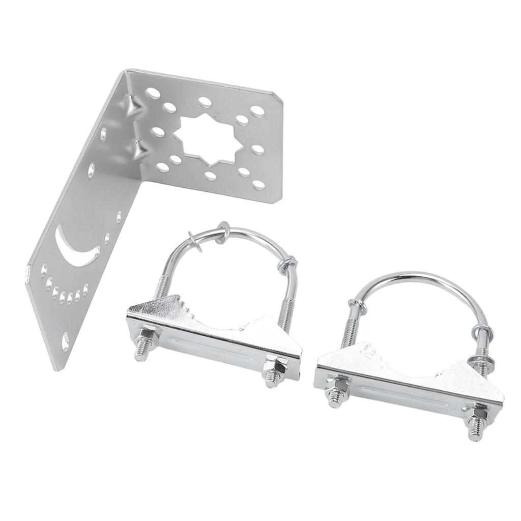 Antennae Mast Pole Mount Adjustable Angle Rustproof Antennae Pole Clamp Holder for Wireless Bridge