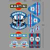 Для наклеек MARTINI Мотокросс Гонки Внедорожник Ноутбук Багажник Мотоцикл Шлем ПВХ Наклейка для Любви Старая Школа LANCIA