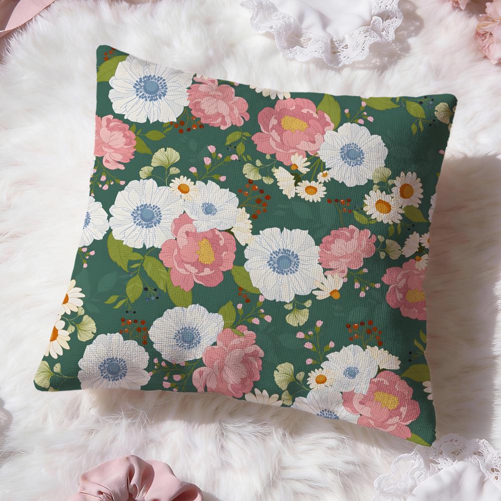 Solid Color Blocking Cushion Cover Premium Comfort Reversible Pillow Cove Two in One Design for Any Room Car Interior