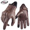 SUOMY Leather Bike Bicycle Off-road Hand Gloves Touch Screen Motorcycle Riding Sports Racing Gloves Men Winter Motocross Gloves