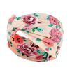 DX~~~ New Wide Brimmed Crossover Headband Lady's Bohemian Print Knitted Headband Sweat-wicking Bandana Sports Yoga Headband