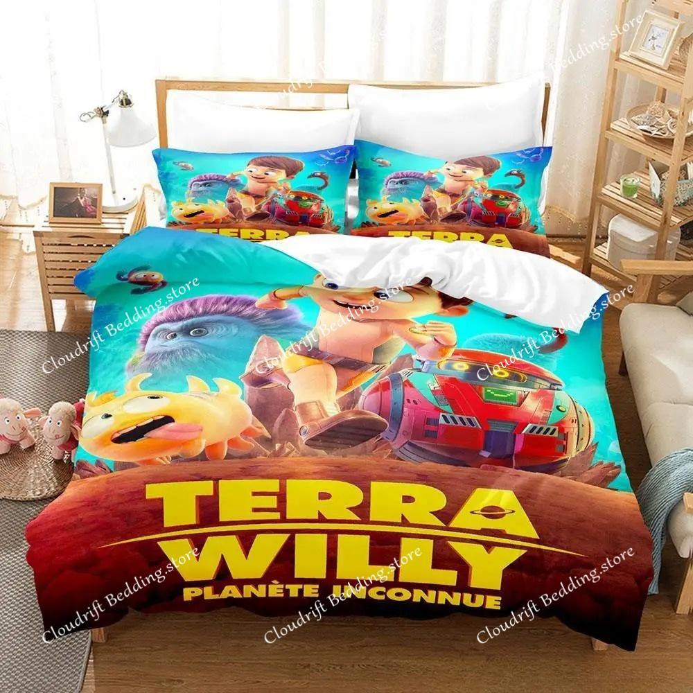Game Terra Willy Bedding Set Single Twin Full Queen King Size Bed Set Adult Kid Bedroom Duvet Cover Sets 2D Anime Bed Sheet Set