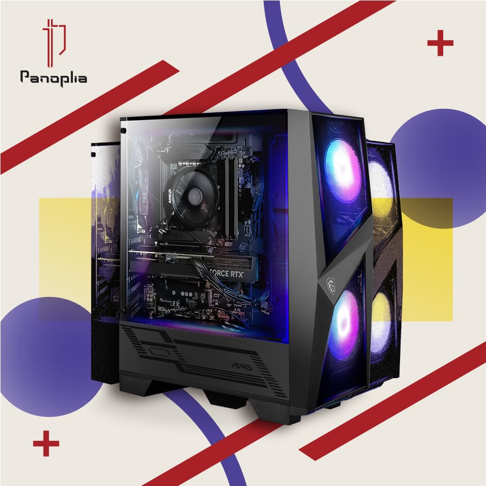 Limited Stock Panoplia Powered by Msi I5B764060PMB Panoplia Gaming PC Desktop PC Gaming PC GeForce RTX 4060 Intel Core Win11 10 Cores 16 Threads Max