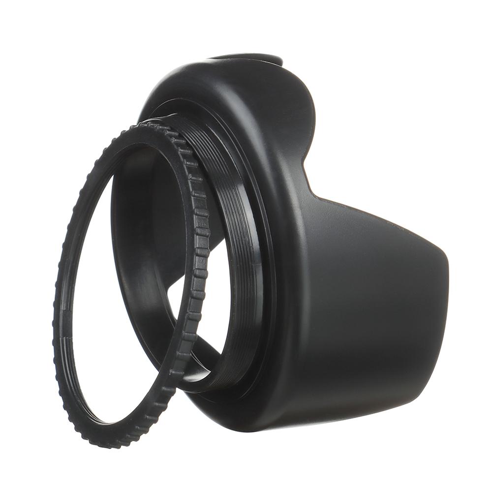 Practical Universal Camera Anti-Glare Cover Screwed Lens Hood Sunshade Protective Shield