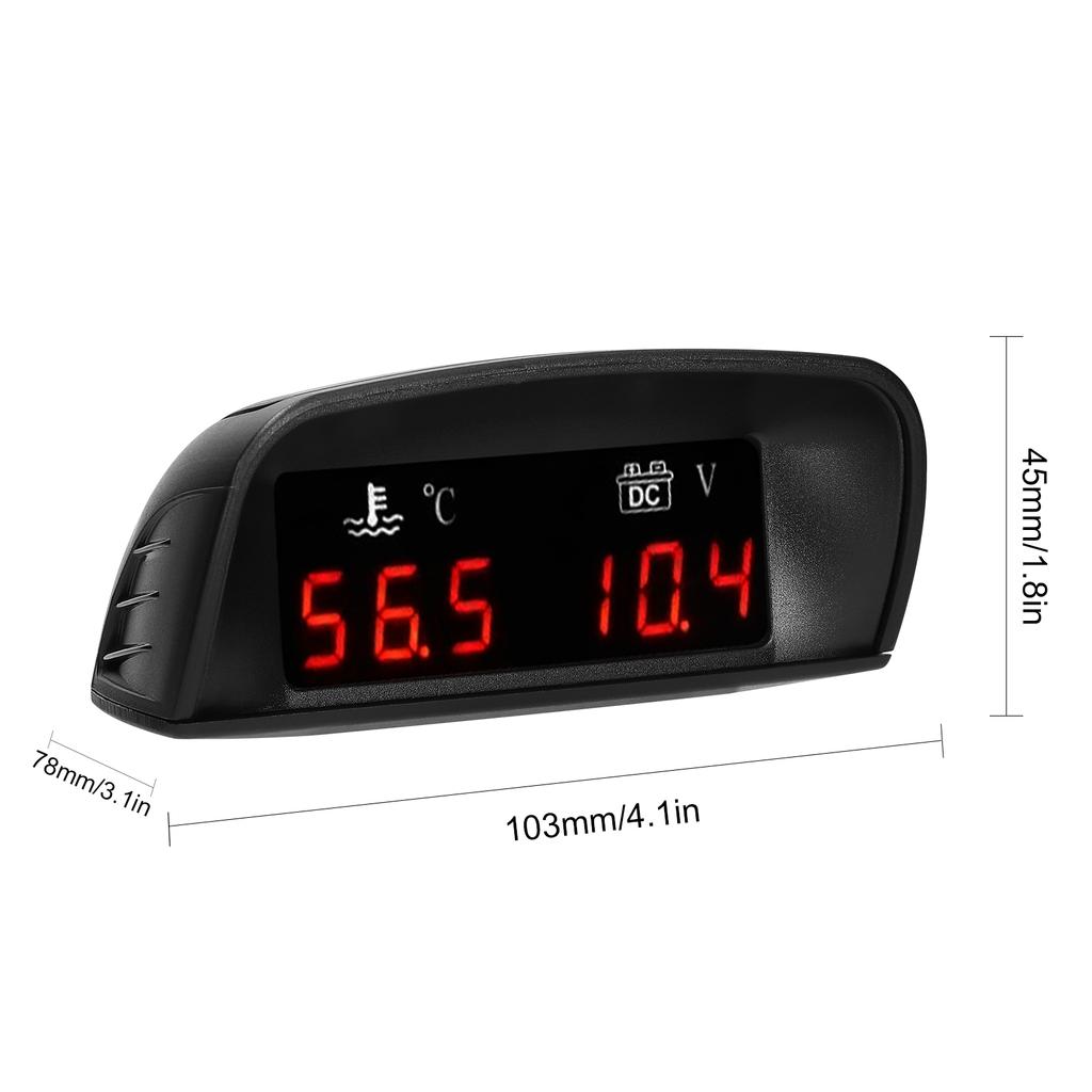 Датчик температуры, вольтметр 9-36 В с датчиком 1/8NPT для автомобиля, грузовика, внедорожника, автофургона