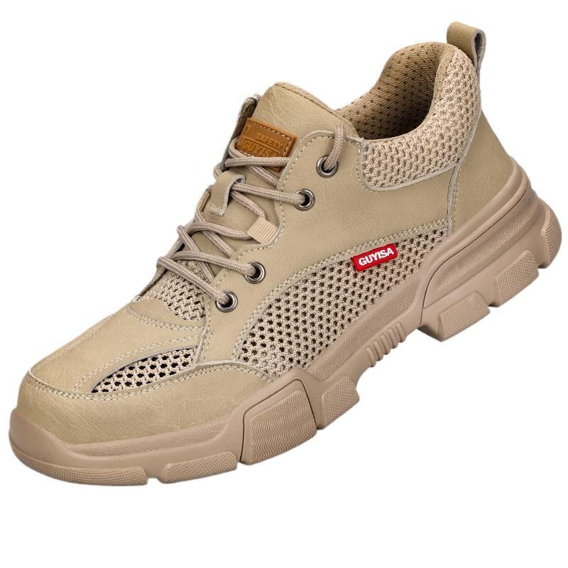 Обувь Labor Insurance, мужская, всесезонная, с защитой от ударов и проколов, легкая, со стальной головкой, рабочая обувь