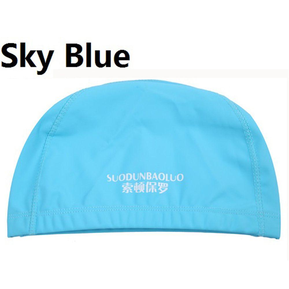 PU Fabric Protect Ears Free size Swim Pool Hat Swimming Caps Elastic Swimming Caps Swim Cap