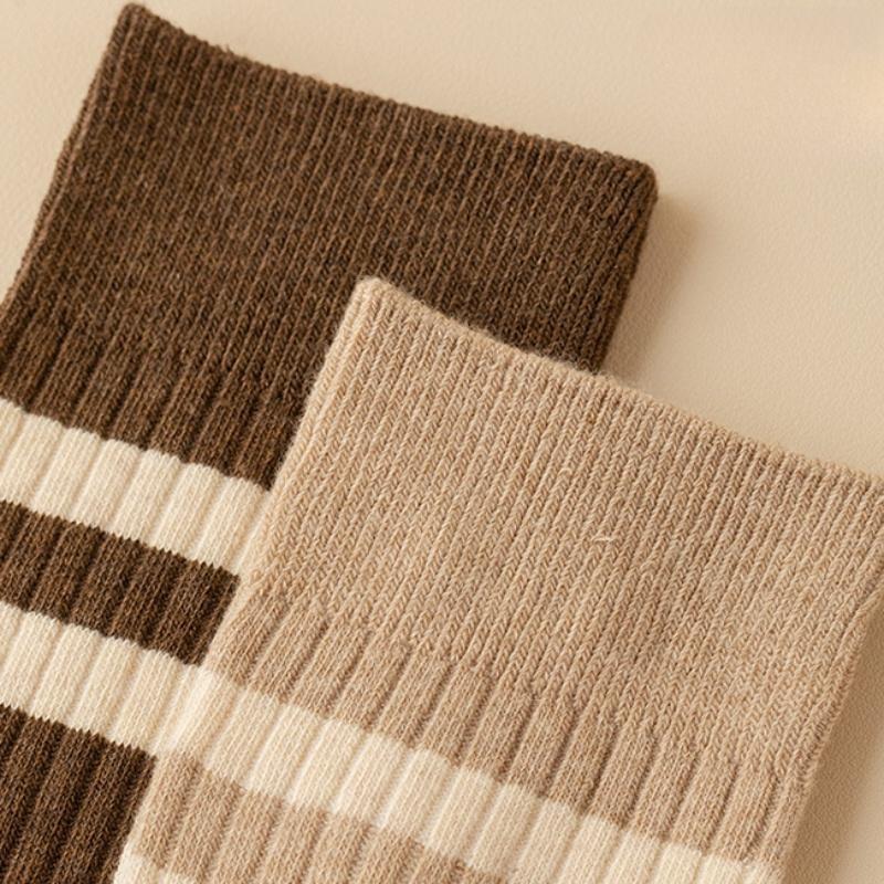 Хлопковые носки из телячьей кожи для женщин, японские носки JK, длина до колена, средние, модные, для девушек, студентов, в полоску, в стиле колледжа