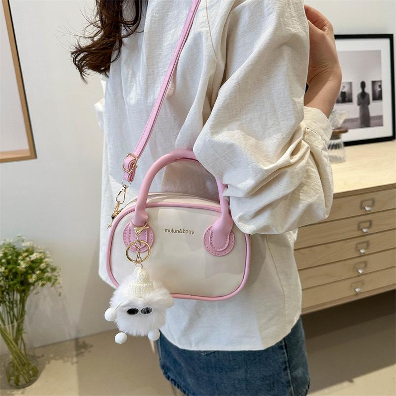 О текстуре контрастного цвета маленькая сумка женская весна 2024 новая популярная сумка-мессенджер модная ниша подмышки маленькая квадратная сумка