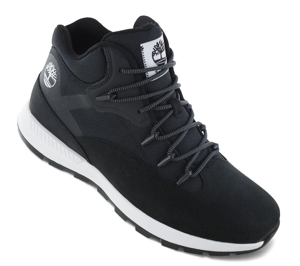 Timberland Sprint Trekker Mid - Мужские ботинки кроссовки кожаные черные TB0A6CPS-W05 ОРИГИНАЛ