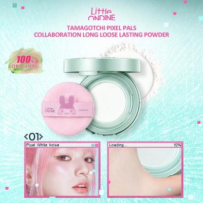 Tamagotchi Pixel Pals Collaboration Long Loose Lasting Powder 01/02, Oil Control, Soft Focus Finish, Fine Powder Texture
