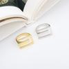 Party Accessories Geometric Gifts Girls Trendy Finger Rings Hollow Ring Rectangular Open Ring