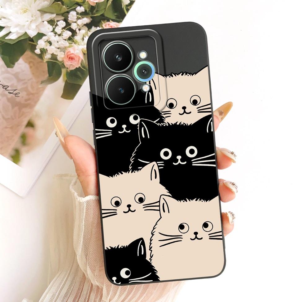 Чехол для Realme 15 Pro Корпус RMX5101 Силиконовый Роскошный Модный Цветы Каваи Милый Расписной Ударопрочный Чехол для Телефона