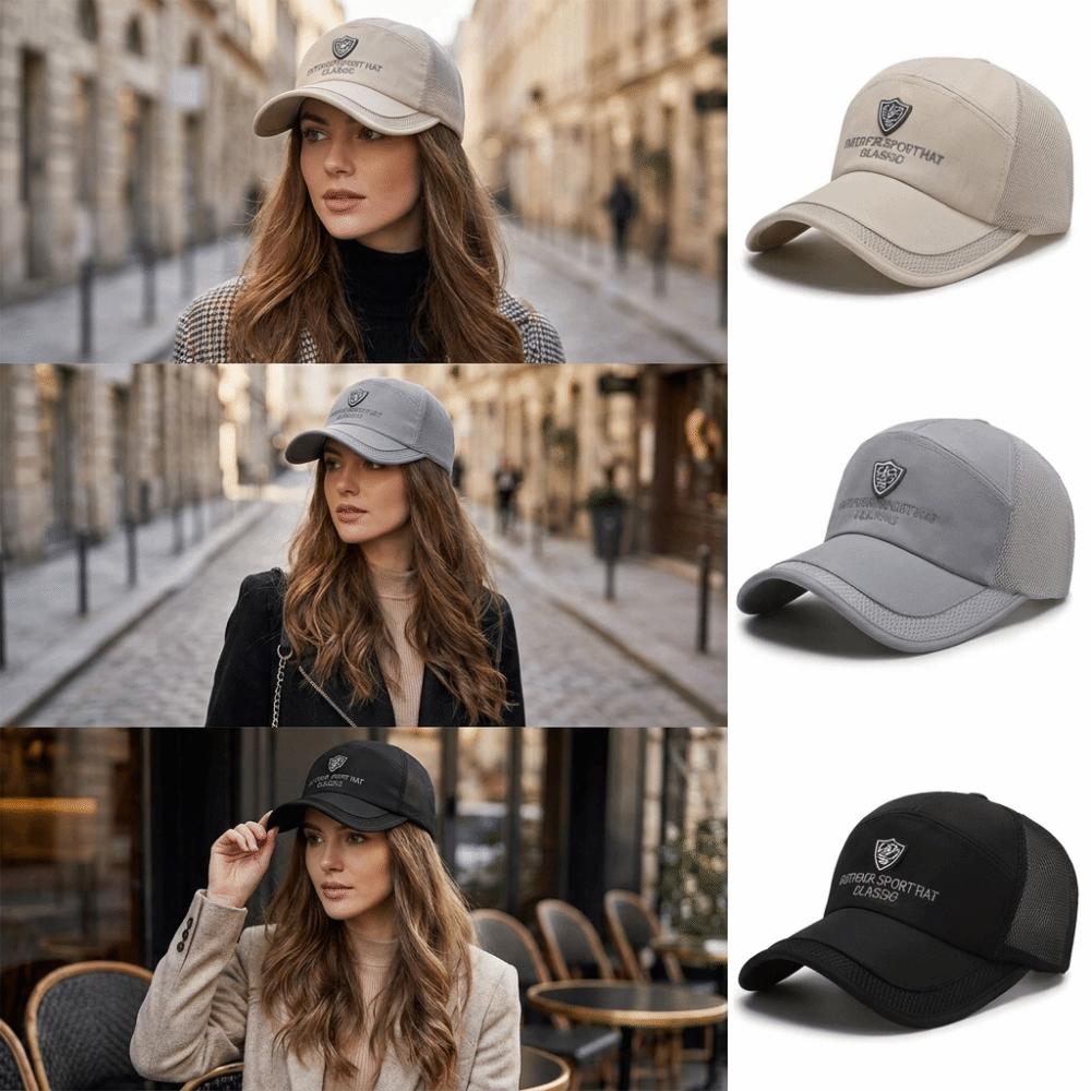 Adjustable Embroidered Mesh Baseball Hats Quick Dry Sunscreen Hats For Man Women Unisex