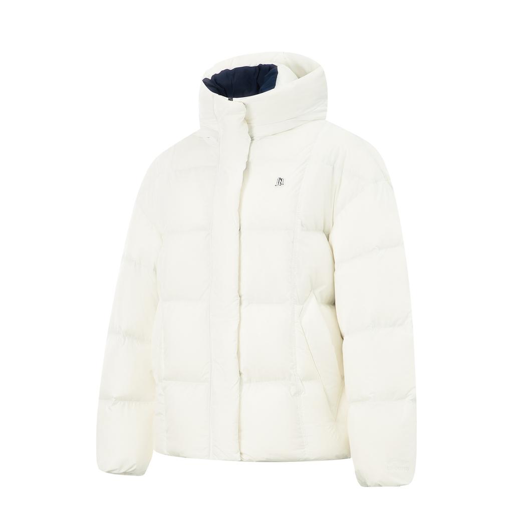Li Ning Hot Pots Down Collection Down Jacket Women's Ivory AYMV510-1