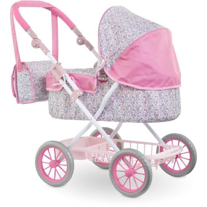 Accessoires poupons - COROLLE - Landau Floral - pour poupons 36 à 52 cm - dès 3 ans