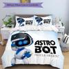 Astro Bot Rescue Mission Print 3Pcs Bedding Setduvet Cover With 2 Bedropillowcase Home Birthday Gift