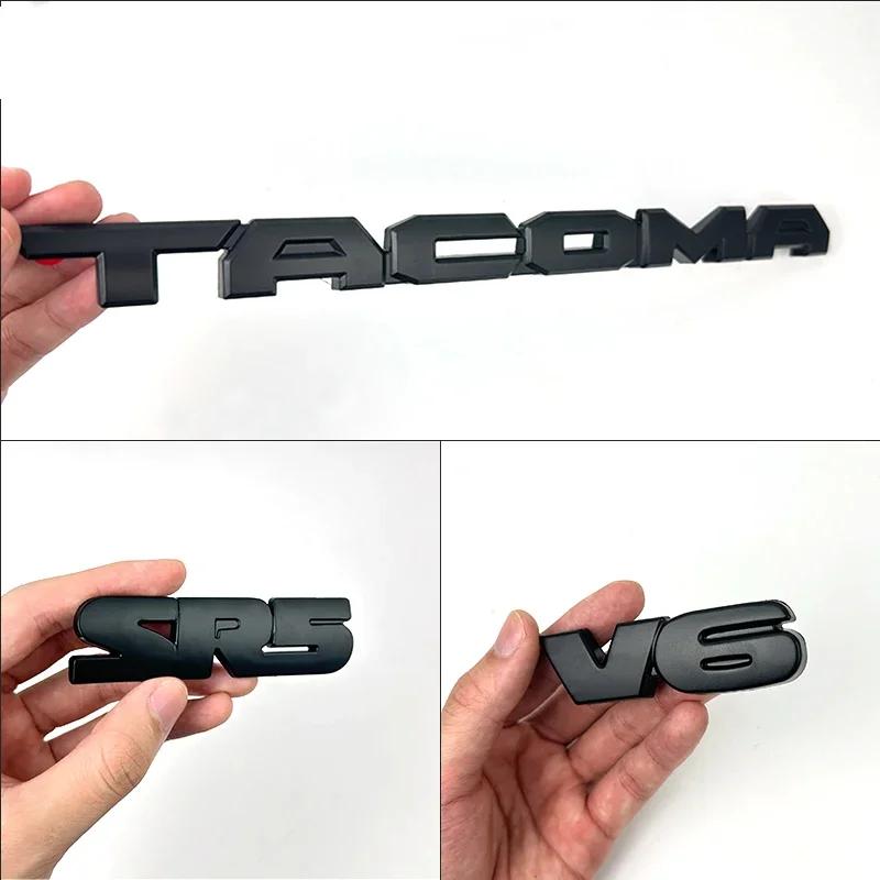 Matte Black Tacoma Car Sticker V6 Limited SR5 4X4 Coverage Modified Body Label Suitable for Toyota Tacoma Pickup