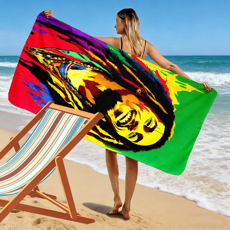 Harmony Through Love beach towel Beach towel for vacation photos Portable for travel quick-drying swim towel Outdoor pool towel seaside Fashion