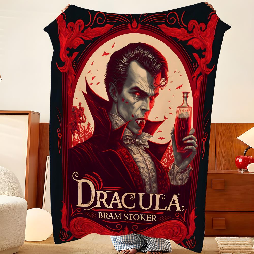 Плед D-Dracula, легкий, уютный, прочный, моющийся, милый, классный
